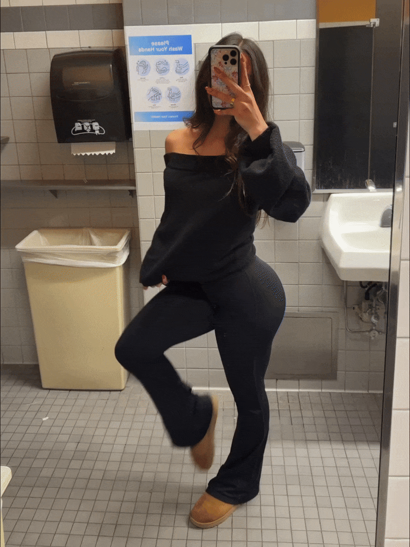 VELAROSE™ Yüksek Bel Ispanyol Paça Tayt Pantolon