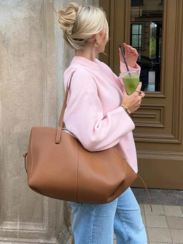 VİLENORA™ Jersey de punto oversize para mujer