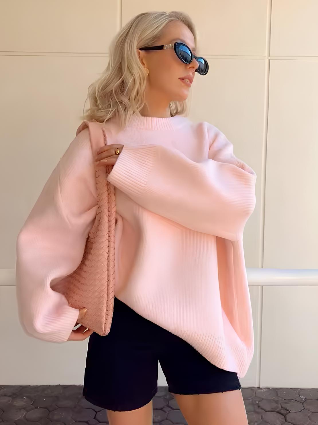 VİLENORA™ Jersey de punto oversize para mujer