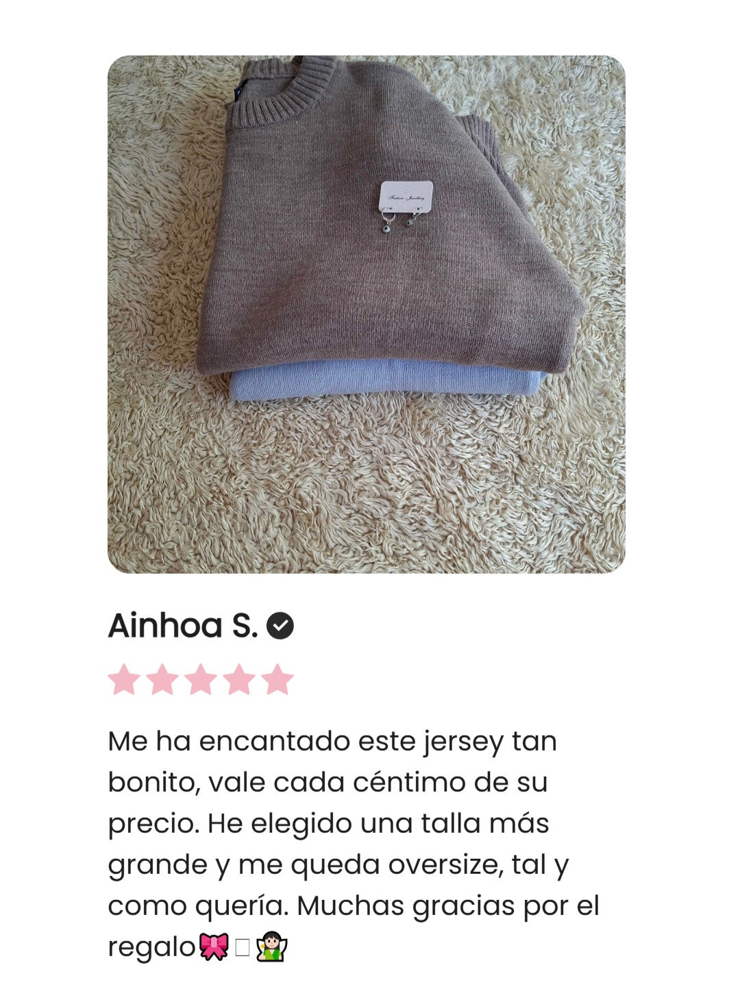 VİLENORA™ Jersey de punto oversize para mujer