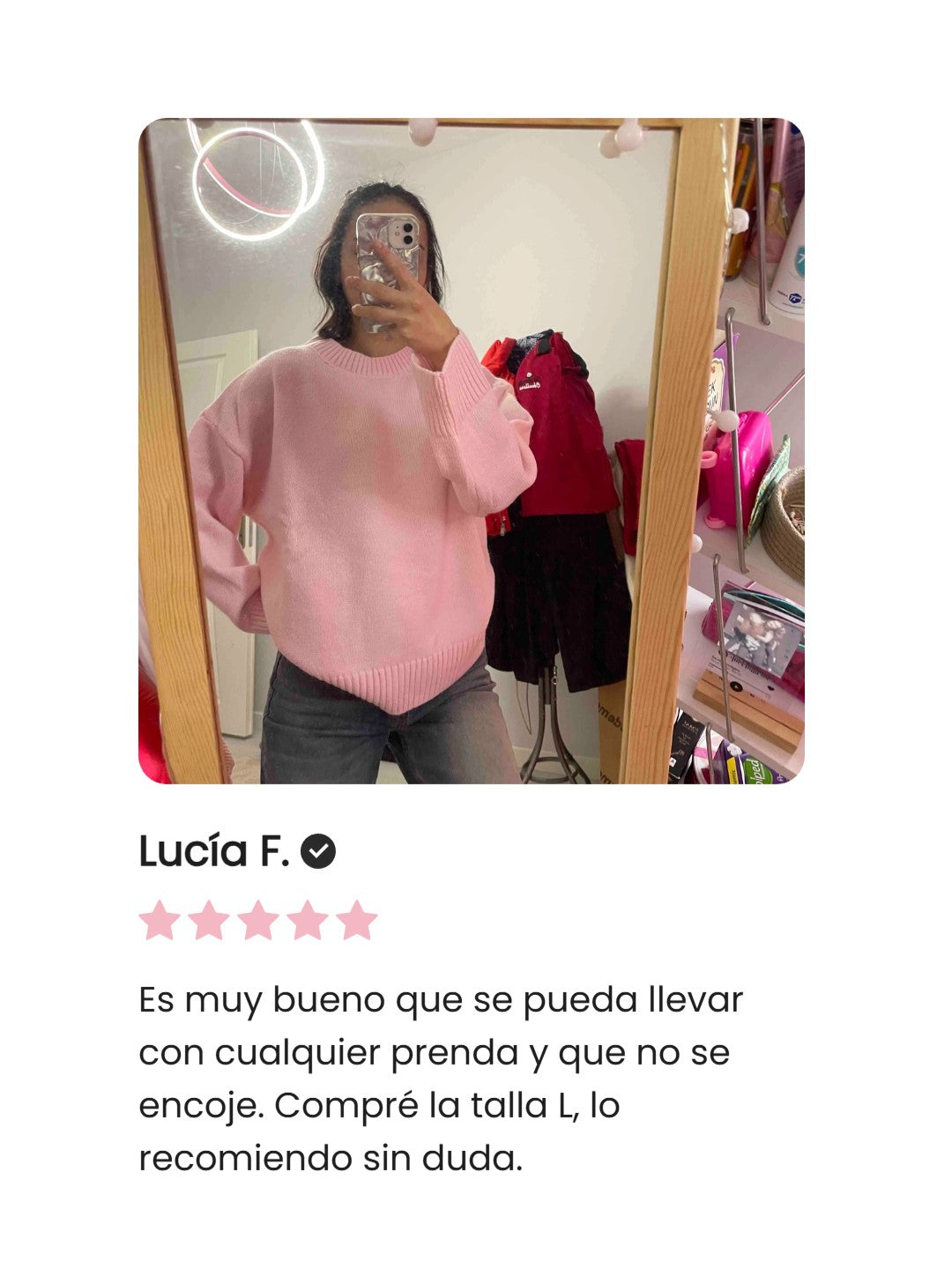 VİLENORA™ Jersey de punto oversize para mujer